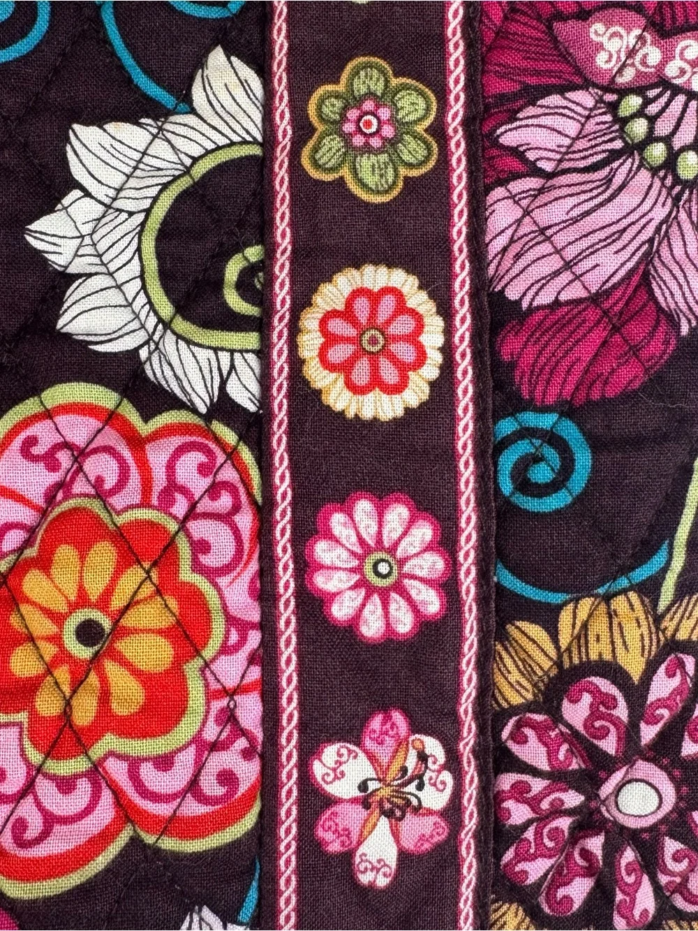 Vera Bradley Mod Floral Drawstring Backpack Retired Y2K 2007